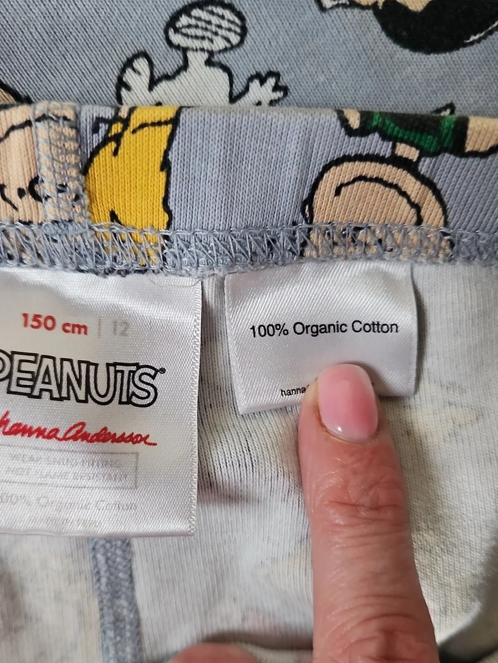 Hanna Andersson Peanuts Pajama Set Size 12